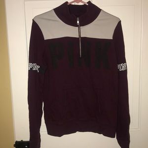 Maroon half Zip from PINK